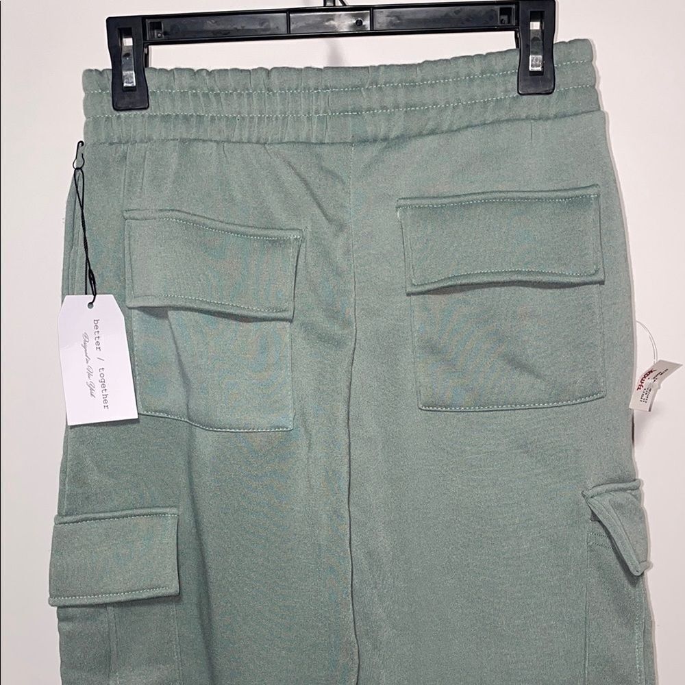 Green Cargo Track Pants - Picture 7 of 10